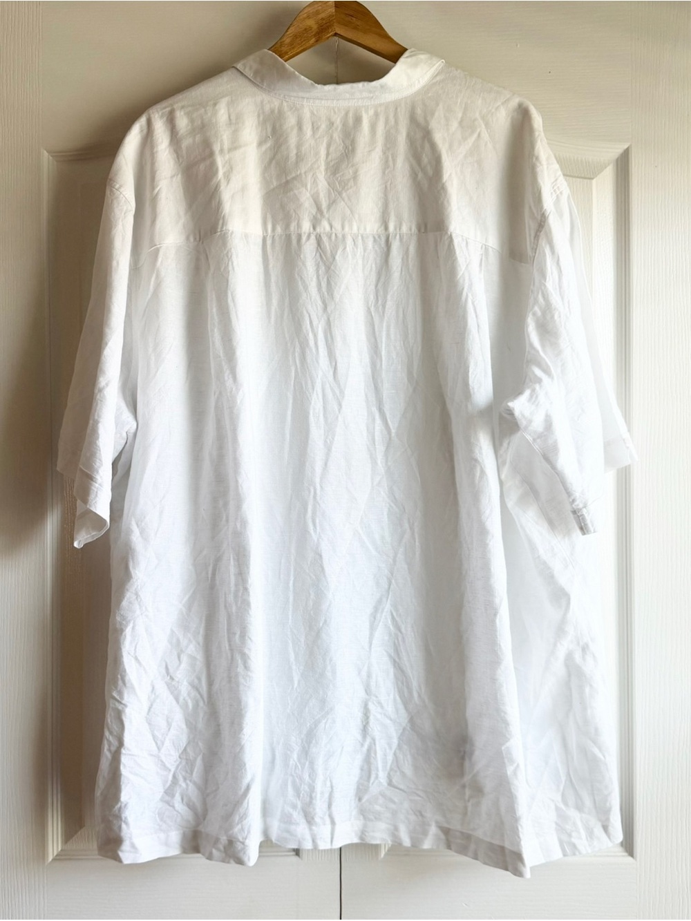 Cubavera Linen Embroidered Guayabera Short Sleeve Button Up Shirt - Picture 6 of 6